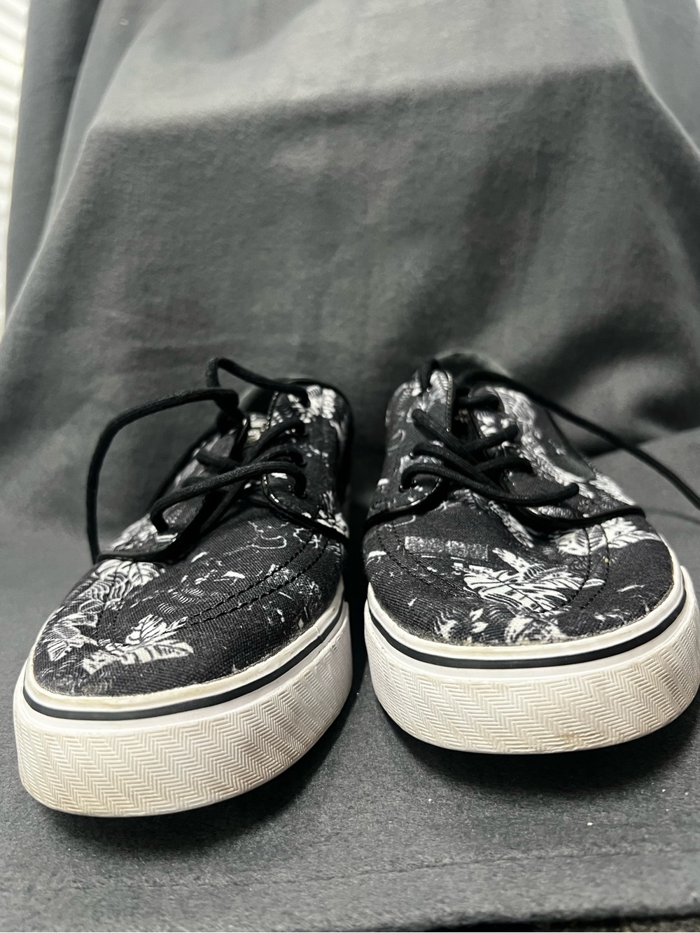 Nike Black and White Floral Canvas Men's Sneakers